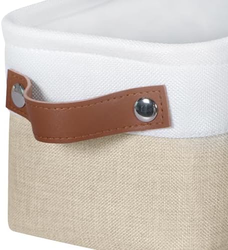 Small Fabric Storage Bins, Narrow Storage Baskets for Organizing
