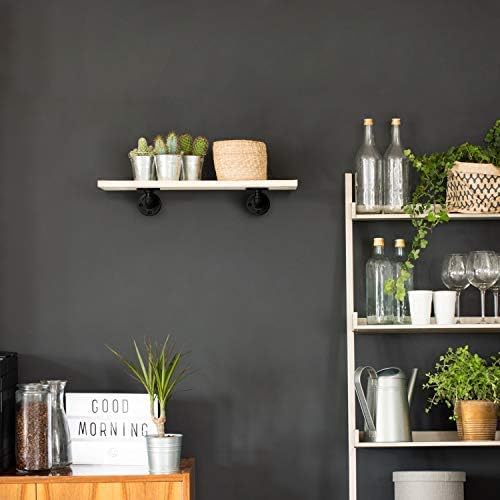 1/2" Pipe Shelf Bracket，Wall Mounted Floating Shelf Bracket, Steam Punk Decor Hanging Wall Metal Bracket, Heavy Duty Dec