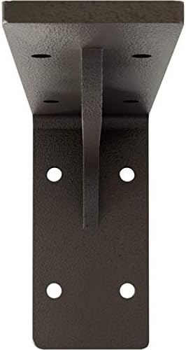 Ekena Millwork BKTM02X08X04EBHDB Steel Bracket Embrey, 2"W x 8"D x 4 1/4"H, Hammered Dark Bronze
