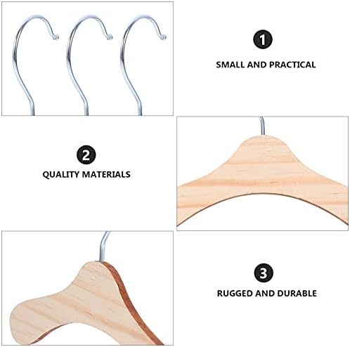 Dog Clothes Hangers:Wooden Pet Clothes Hangers Small Clothing Holder for Pet Dog Cat Clothes Organizer