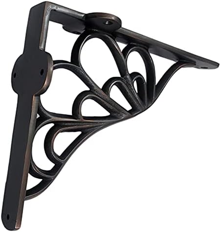 Adonai Hardware Alvah Brass Decorative Shelf Bracket (Supplied as 2 Pieces per Pack) - Oil Rubbed Bronze