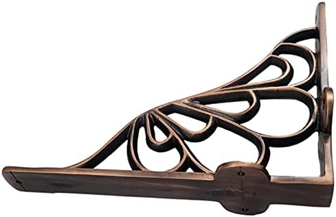 Adonai Hardware Alvah Brass Decorative Shelf Bracket (Supplied as 2 Pieces per Pack) - Antique Copper
