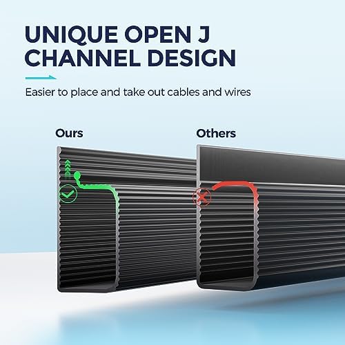 Delamu 2 Pack Safe & Tidy Cable Management Solution - Protect Kids & Pets with Home & Office Cable Management Under Desk