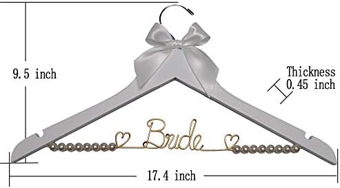 Wedding Dress Hanger - Decorative Wire Hanger for Brides, Perfect Bridal Shower & Wedding Gift