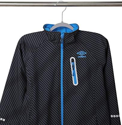 Finnhomy Heavy Duty 50 Pack Plastic Hangers, Clothes Hangers with New Generation Non-Slip Pads,Space Saving Easy Slide Organizer for Bedroom Closet, Great for Shirts, Pants, Gray