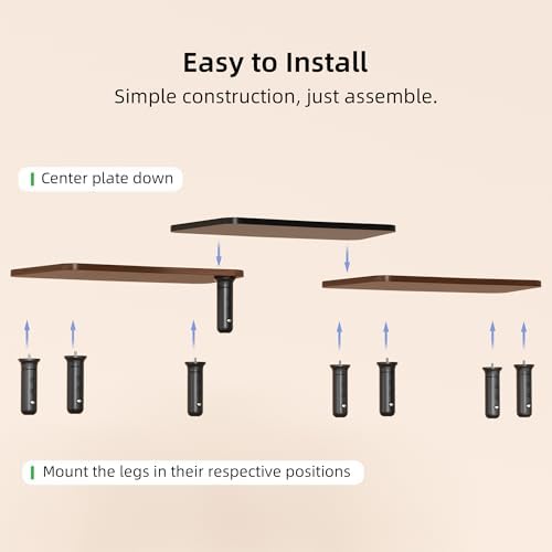 Dual Monitor Stand For Desk,Adjustable Height Long Wood Computer Riser