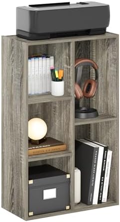 5-Cube Bookshelf, Reversible Bookcase, Book Shelf, Cube Storage Organizer, 9.4 x 19.5 x 31.5, for Home Office, Living Ro