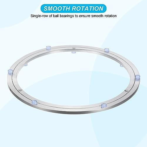 uxcell Aluminium Lazy Susan Turntable Bearing, 14 inch（Base Only）