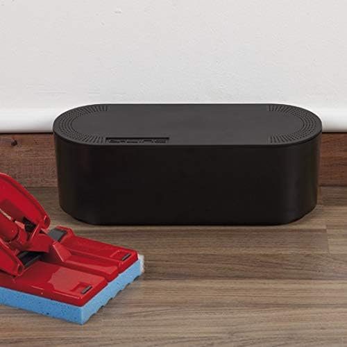 D-Line Cable Management Box (Large) & Cord Spiral Wrap (8.2ft Length) - Black