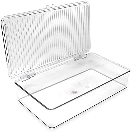 Isaac Jacobs Small Stackable Organizer Bin (10.75” x 6.5” x 2.4”)