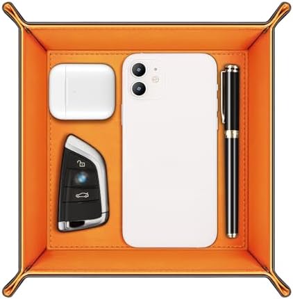 SITHON Valet Tray Desktop Storage Organizer Nightstand Caddy Holder