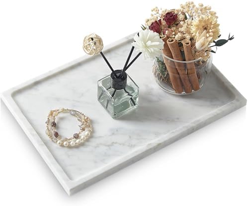 Marble Bathroom Tray,Pure Natural Vanity Tray,