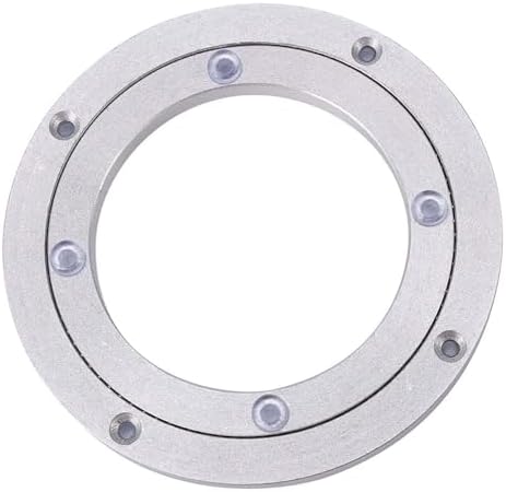 360 Degree Swivel Turntable Heavy Duty Aluminum Alloy, Rotating Stand Smooth Silent Bearing Lazy Susan 6 inch for Cake D