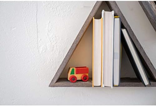 BARNWOODUSA Rustic Shelves, Triangle Floating Wood Shadowbox, Home Decor,