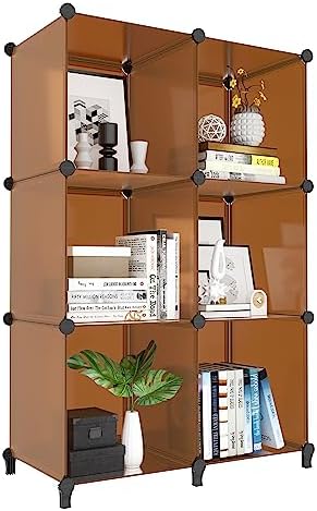 6-Cube Storage Organizer, Closet Organizer Storage Shelf Bookcase Bookshelf with Metal Hammer, Storage Cubes Organizer C