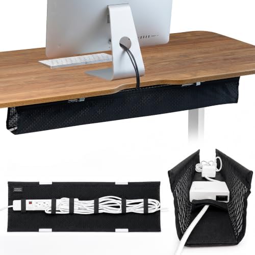 Perfect POSTURE Mesh Cable Management Tray Under Desk Cord Organizer - 38"