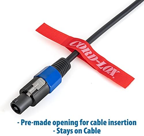 Closed-Loop Series Cable Ties - Reusable Cable Straps for A/V, Musicians, Stage and Industrial Uses, Cable Organizer for