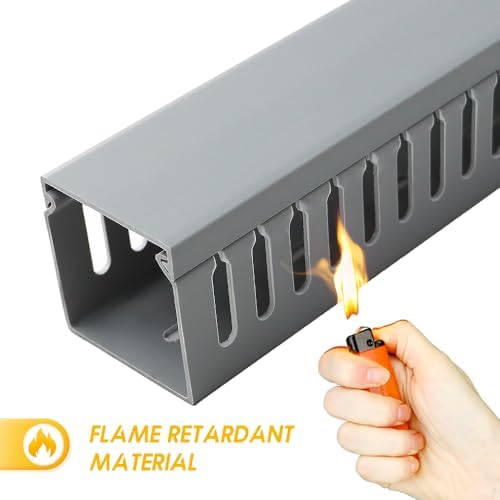 Cable Raceway, 95" Open Slot Cable Management Kit with Upgraded Snap Structure,Wire Cover Cord Hider for Under Desk&Indu