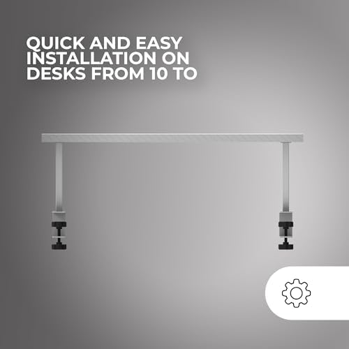 Mars Gaming MGDS, Monitor Raiser, Increases Monitor by 17 cm, Ergonomic Steel Table Stand, Carbon Fibreboard 60 x 20 cm,