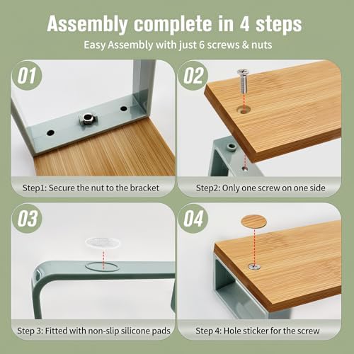 3 Tiered Spice Rack Organizer for Cabinet, Kitchen Cabinet Organizer