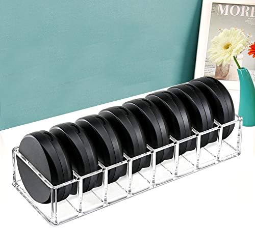 Weiai Clear Acrylic Compact Makeup Organizer Blush Eyeshadow Powder Vanity Holder