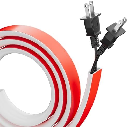Cord Hider for Wall Mounted TV, 39" Cable Cover for 2-3 Cables with Side Open, Flexible Silicone Wire Raceway Management