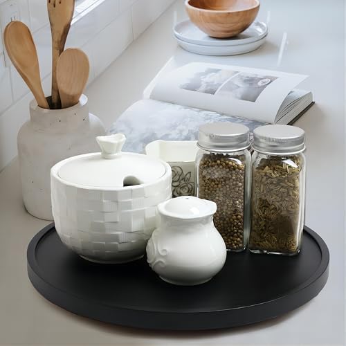 12-inch Lazy Susan Organizers, ACIAZAAZ Lazy Susan Turntable for Cabinet, Kitchen Turntable Storage for Table, Counterto