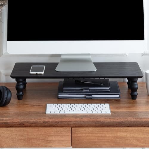 Anji Mountain Monitor Stand for Desk - Desktop Organizer & Laptop Riser, Ergonomic Monitor Riser, Space-Saving, Durable,