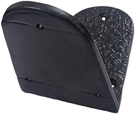 Adonai Hardware Elioenai Antique Cast Iron Shelf Bracket (Supplied as 12 Pieces per Pack) - Matte Black Powder Coated