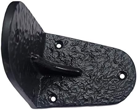 Adonai Hardware Elioenai Antique Cast Iron Shelf Bracket (Supplied as 2 Pieces per Pack) - Matte Black Powder Coated