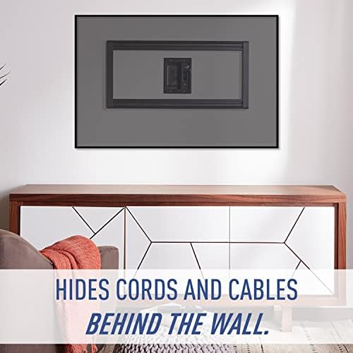 Legrand - On-Q in-Wall TV Cable Management Kit, Recessed Power & Low Voltage Bridge for TVs, UL Listed DIY Wire Hider So