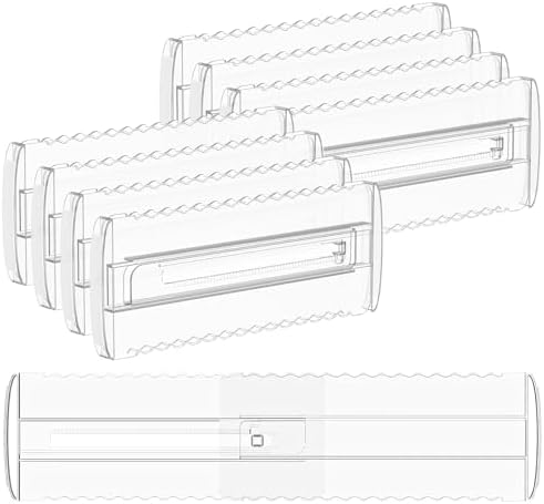 8 Pack 4" High Drawer Dividers for Clothes, 10.2"-16.5" Expandable