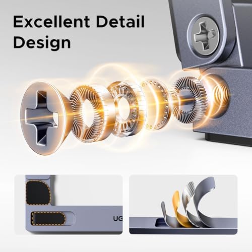 UGREEN Portable Laptop Stand, Foldable & Compact Aluminum Computer Stand Holder for Desk, Adjustable Ergonomic Laptop Ri