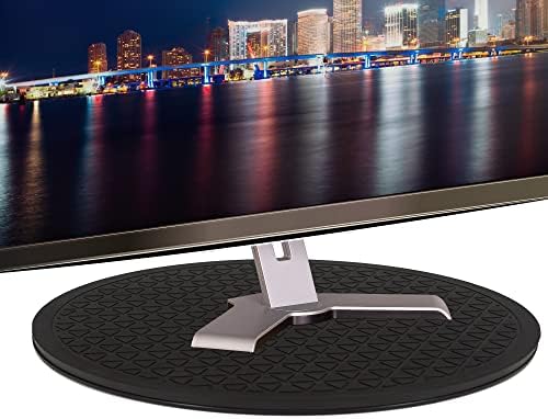 LapWorks 12-inch Heavy-Duty Swivel Base, Lazy Susan Turntable and Computer Monitor Stand, Durable ABS Material, 360 Degr