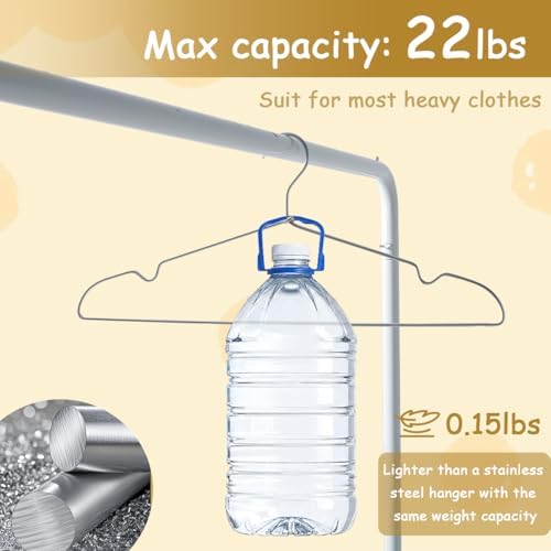 Urby 20 Inch Extra Large Hangers, 4.2 mm Aluminum Heavy-Duty Hangers, 30pk