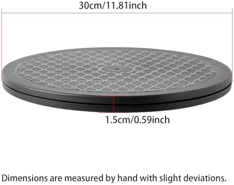 1 Pack 12 Inch Lazy Susan Turntable Heavy Duty Rotating Platform Smooth 360 Swivel for Tabletop, Monitor, Crafts, and TV