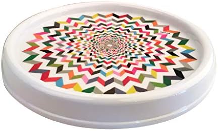French Bull Lazy Susan Round Rotating Melamine Kitchen Pantry Cabinet Tableware Organizer-Platter, Turntable, Serving, 9