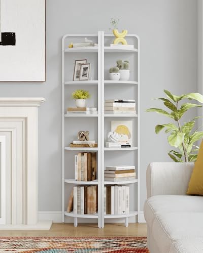 Hzuaneri Corner Shelf Stand Corner Bookshelf Standing Shelf Plant Shelf