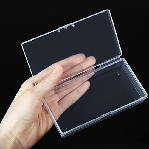 SATINIOR 24 Pcs Small Clear Plastic Container Box, 4.8 x 2.4 x 0.9 in