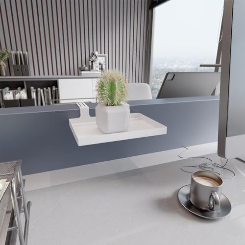 Office Cubicle Shelf - 8.3'' x 5.5'' x 1.7'' Storage Organizer Floating Corner Rack Hanging Shelf Adjustable Home Office