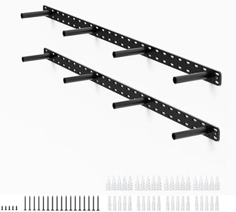 2pcs Floating Shelf Bracket Heavy Duty Hidden Metal Brackets for Shelf,Invisible Shelves Hardware Without Jig (40" x 4" 