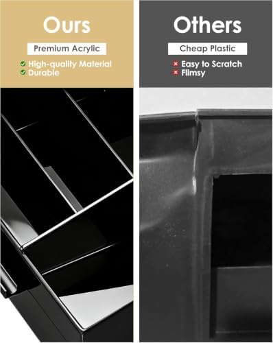 ProCase Cologne Organizer for Men with Drawer, Bathroom Organizer -2 Layer