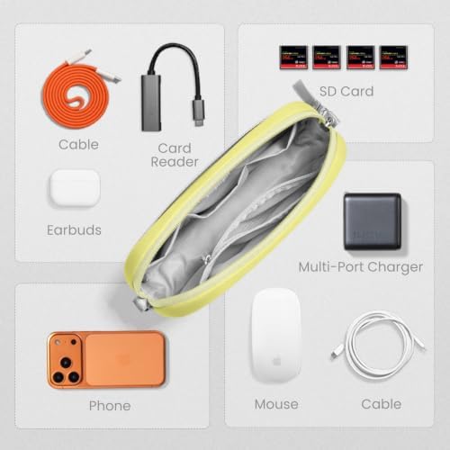 tomtoc Electronics Organizer Travel Case, Cable Organizer for Essentials