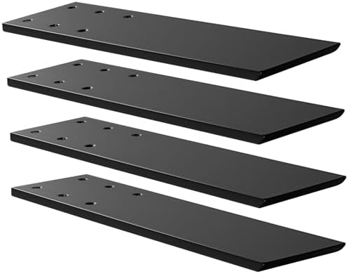 12" Countertop Support Brackets (4 pcs) for Granite, 12" x 2.5" x 0.24" Heavy Duty Hidden Bracket Wall Mounted Support f