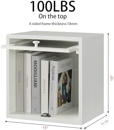 FUSUNBAO Magic DIY Cube Storage Organizer Stackable Cubes for Home Books Clothes Toy-Modular Cubby Storage System-Office
