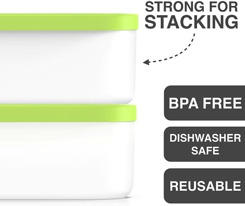 BALCI 2 Quart Ice Cream Container - Freezer Tub (Green)