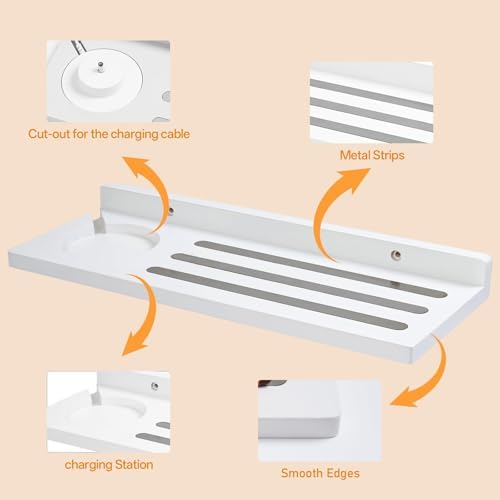 Gieanoo for Tonie Shelf with Wall Mount Storage 30-36 Characters,White