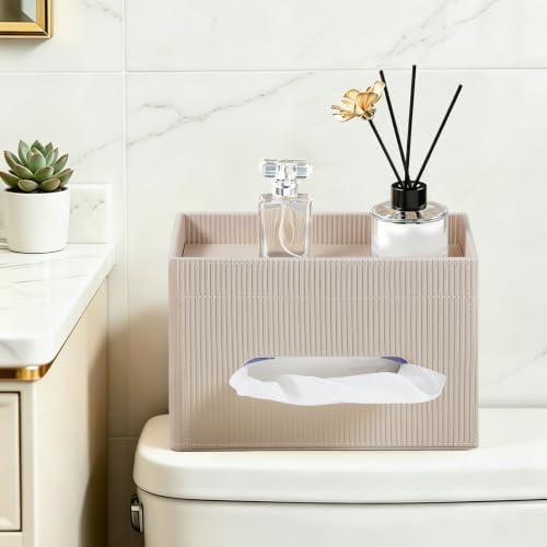 Rectangular Tissue Box Cover PU Leather Tissue Box Holder Rectangle