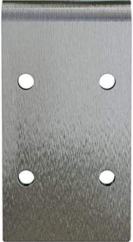 Ekena Millwork BKTM02X06X03EBCRS Steel Bracket Embrey, 2" W x 6" D x 3 3/4" H, Unfinished