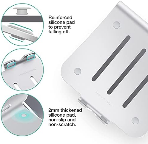 Laptop Stand, Aluminum Notebook Holder Riser Heat-Vent for MacBook Air/Pro, Dell, HP, Lenovo, Microsoft Surface, Samsung